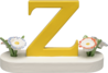 634/23/Z, Buchstabe Z, mit Blumen
