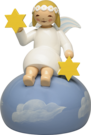 634/11, Engel mit Margeritenkranz auf Wolken, sitzend (Jubiläumsfigur, Fertigung ausschließlich im Jahr 2025)