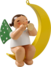 650/80/3, Engel mit Flöte, im Mond