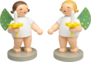 650/2024/WCF/LE, Engel mit farbigen Flügelpunkten, 25 Jahre World Childhood Foundation