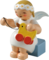 634/70/30, Margeritenengel, sitzend, mit Spielzeugente