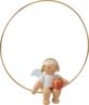 6308/24, Christbaumengel im Ring, mit Ball