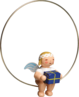 6308/151, Christbaumengel im Ring, mit Geschenk