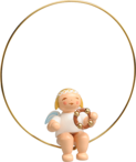 6308/57, Christbaumengel im Ring, mit Schellenring