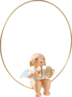 6308/11, Christbaumengel im Ring, mit Becken