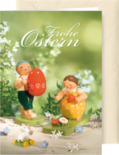526/25, Grußkarte "Ostern", mit Briefumschlag