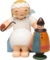 634/70/38, Margeritenengel, sitzend, mit Räuchermann