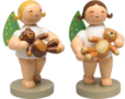 650/2026/WCF, Engel mit farbigen Flügelpunkten und Teddy
