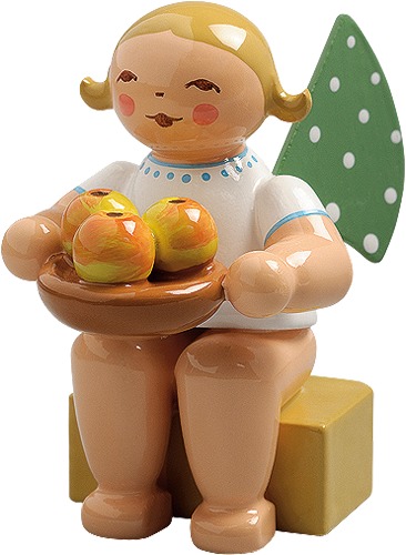 Kalenderfigur 2016 Engel mit Apfelschale