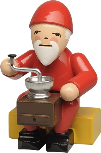 Heinzelmännchen mit Kaffeemühle