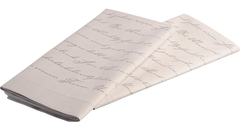 Stoffservietten mit Engelgedicht, 2 Stück, letztmalig 2024