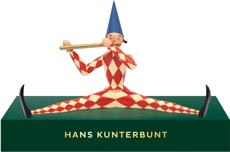 Hans Kunterbunt, klein, mit Podest