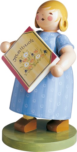 Mädchen mit Malbuch, letztmalig 2025