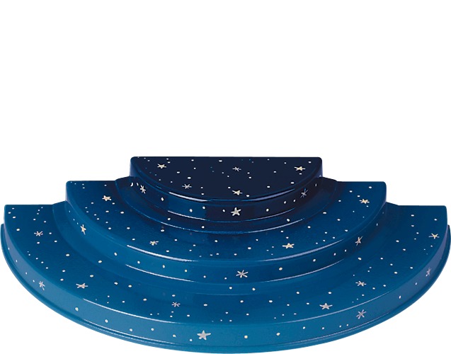 3-stufiger Engelberg ohne Kerzentüllen, 32 x 15,5 x 5,5 cm