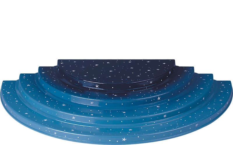 4-stufiger Engelberg, ohne Kerzentüllen, 58 x 28 x 7,5 cm