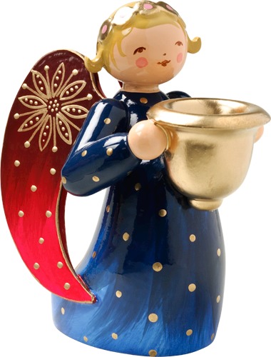 Engel reich bemalt, kniend