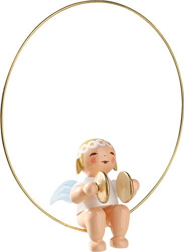 Christbaumengel im Ring, mit Becken