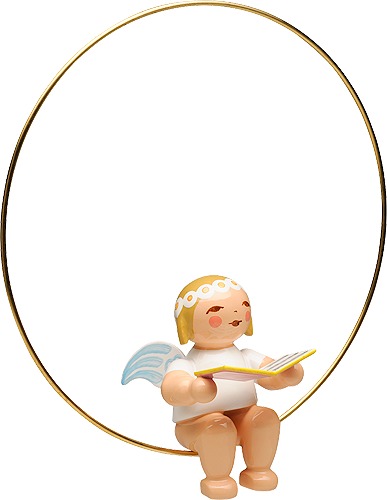 Christbaumengel im Ring, mit Liederbuch