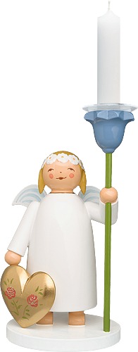 Margeritenengel mit Herz und Blume