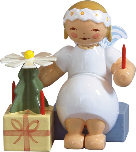 Margeritenengel, sitzend, mit Pyramide, letztmalig 2024