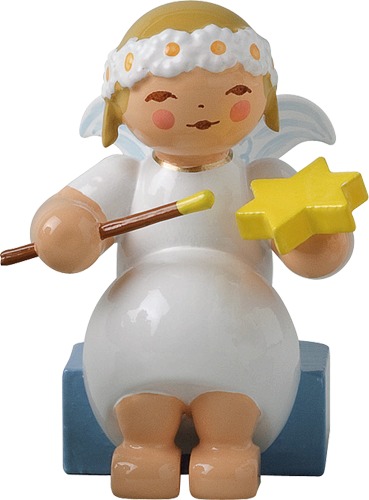 Margeritenengel, sitzend, mit Stern und Pinsel, letztmalig 2024