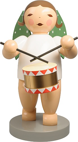 Engel, groß, mit Trommel, 60 cm