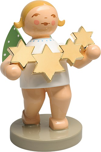 Sternenfänger, Engel mit Sternen vergoldet