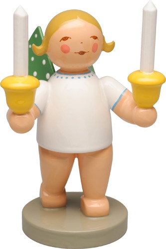 Engel mit zwei Kerzen