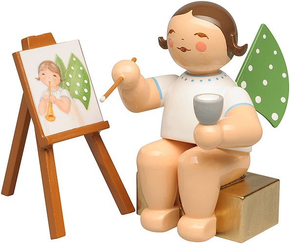 Geburtstagsengel 2023, mit Staffelei