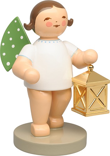 Weggefährte, Engel mit Laterne, vergoldet