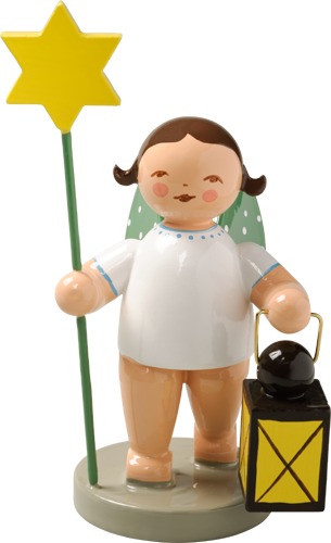 Engel mit Stern und Laterne