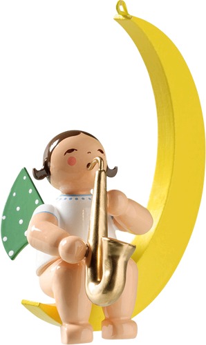 Engel mit Saxofon, im Mond, letztmalig 2025