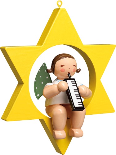 Engel mit Melodika, im Stern, letztmalig 2025