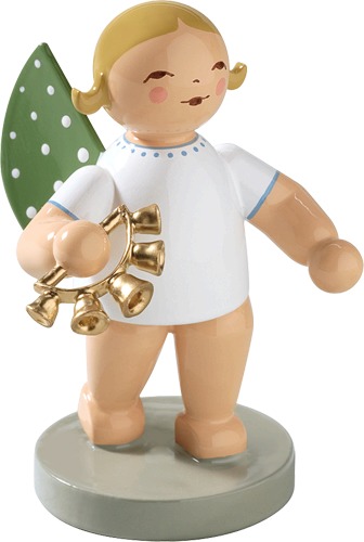 Engel mit Glockenkranz