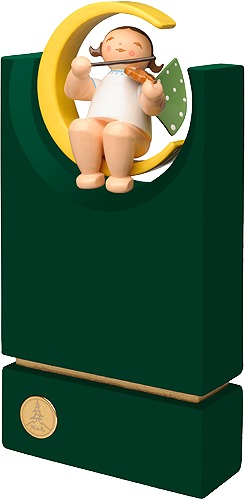 Engel mit Geige auf Stele 5 Jahre Wendt & Kühn Welt Grünhainichen