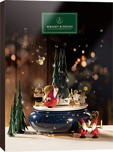 Adventskalender 2025, mit Figur