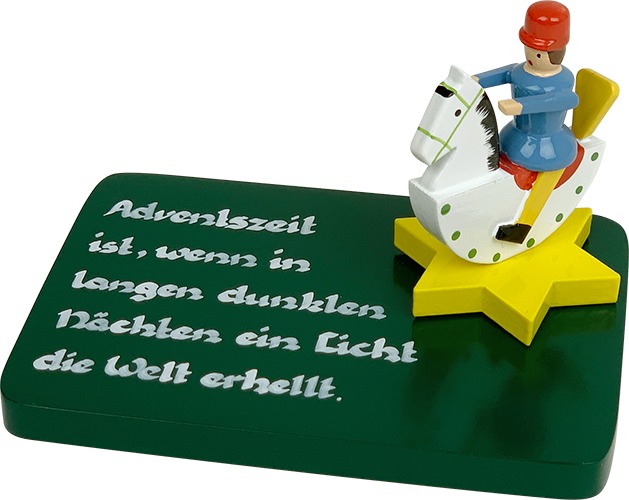 Reiterlein, auf Stern, auf Sockelplatte