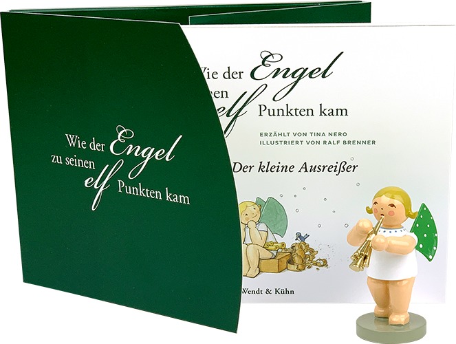 Set Minibuch und Figur "Wie der Engel zu seinen elf Punkten kam"