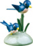 Vögel auf Zweig
