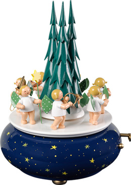 Spieldose "Engelzug" We Wish You a Merry Christmas