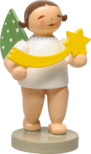 Engel, klein, mit Sternschnuppe; 
ab Mai 2026