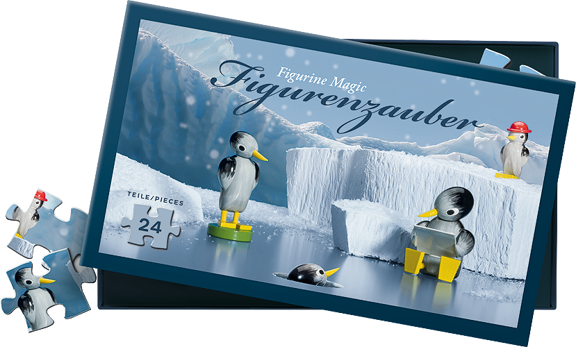 Puzzle "Pinguine im Eis", 24 Teile