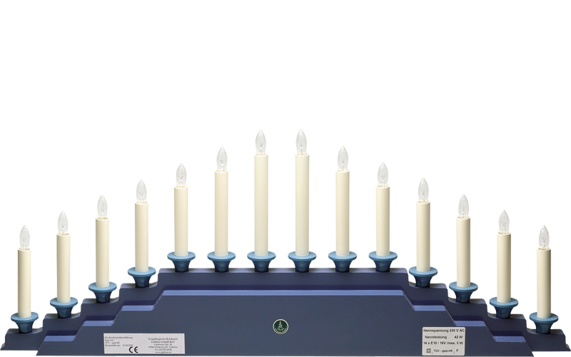Elektrische Beleuchtung für Engelberg 550/B5OHN, 230V/42W, 14 Kerzen