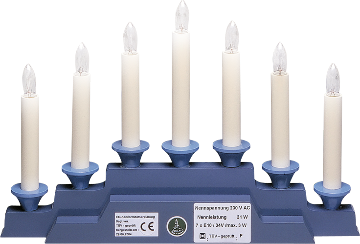 Elektrische Beleuchtung für Engelberg 550/B, 230V/21W, 7 Kerzen