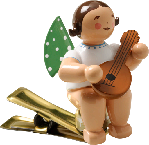 Engel mit Mandoline, auf Klemme